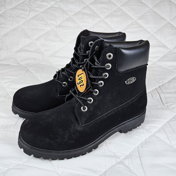 Lugz Convoy Lace Up Black Suede Casual Boot MCNWD-001 Workwear Mens 9.5 Size 43 - Picture 3 of 16